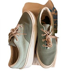 Converse Two Tone Green Canvas Sneakers